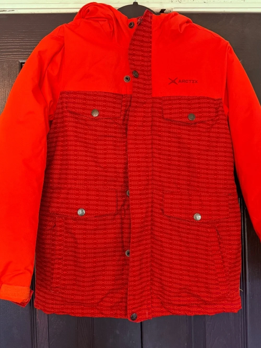 Arctix Slalom Insulated Winter Jacket Size Youth Medium Orange
